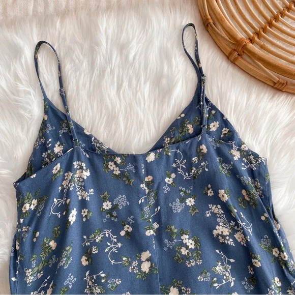 NEW Reformation Ventura Floral Print Mini Dress Avery Blue Multi - Picture 8 of 13